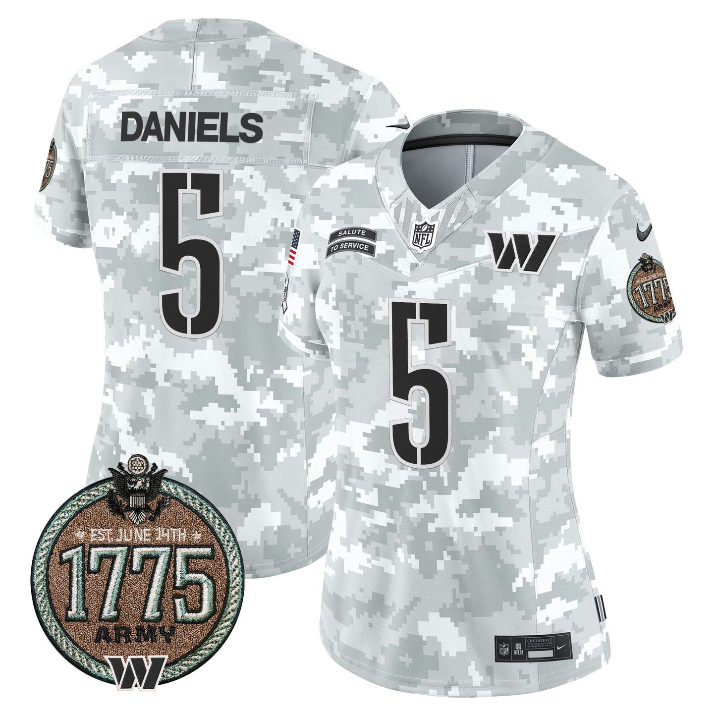 Camisa NFL Women’s Washington 2024 Salute to Service Establishment Year Patch Vapor Limited Jersey