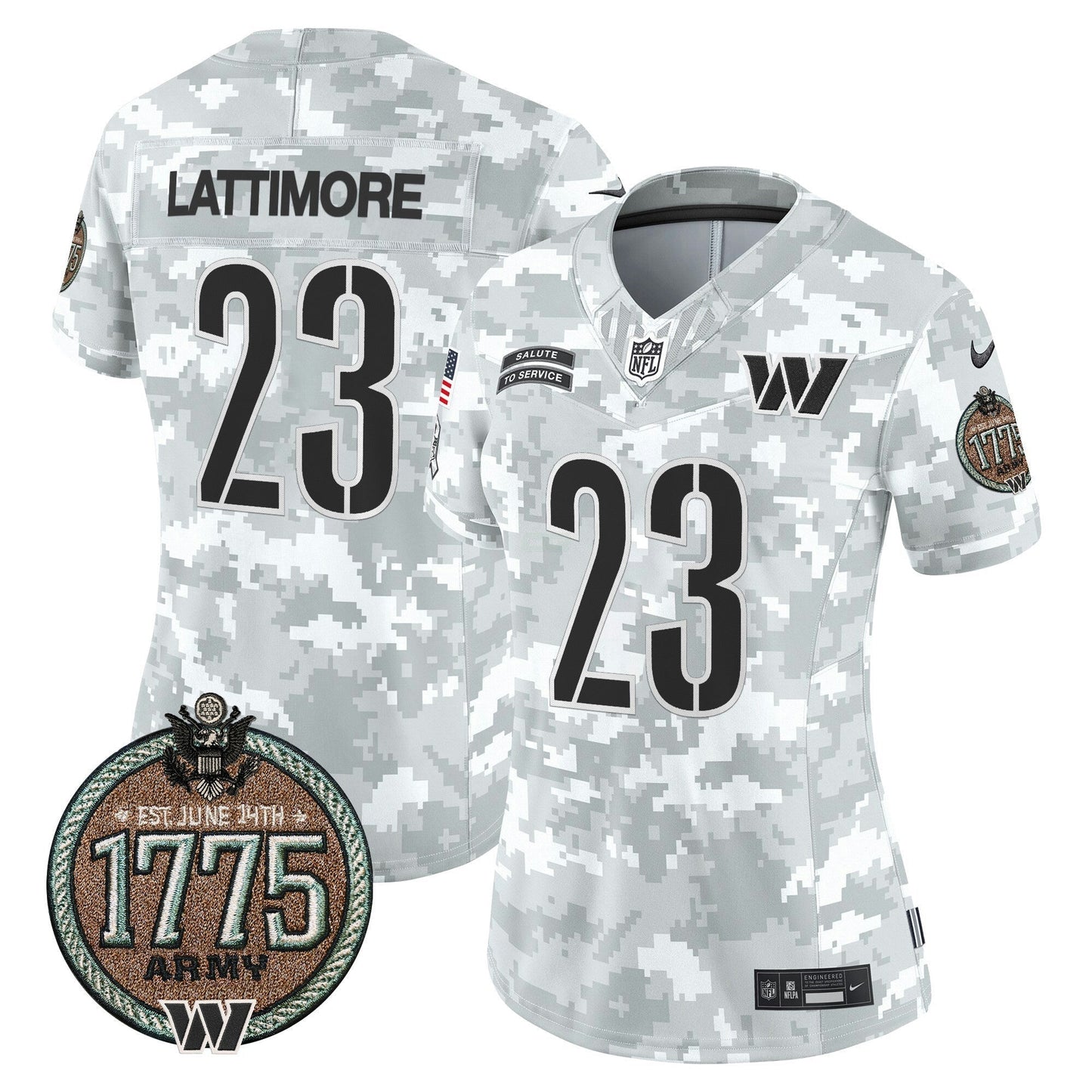 Camisa NFL Women’s Washington 2024 Salute to Service Establishment Year Patch Vapor Limited Jersey