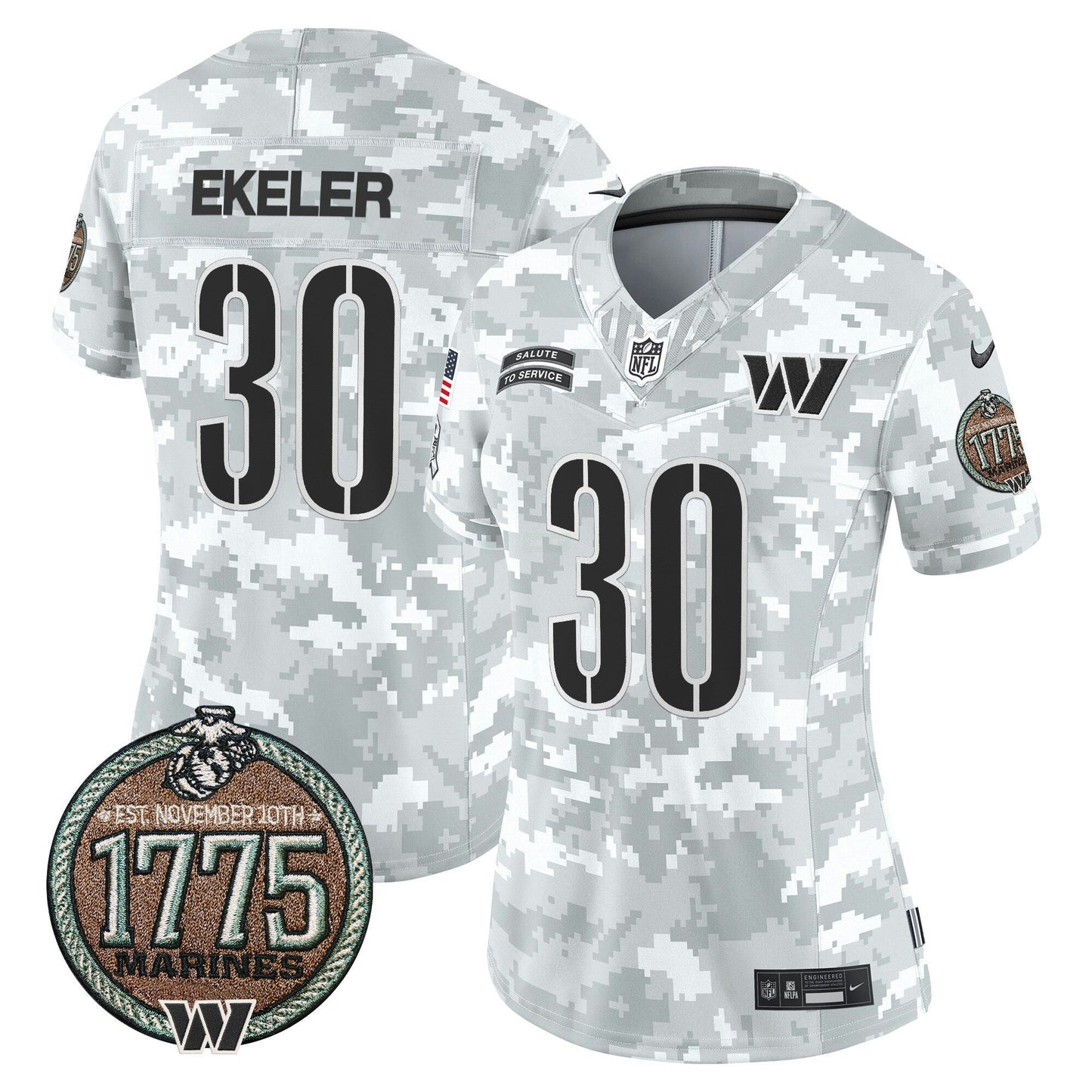 Camisa NFL Women’s Washington 2024 Salute to Service Establishment Year Patch Vapor Limited Jersey
