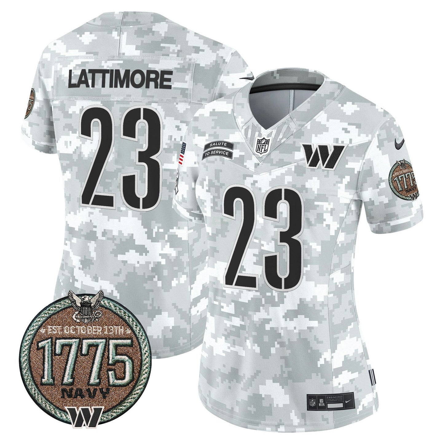 Camisa NFL Women’s Washington 2024 Salute to Service Establishment Year Patch Vapor Limited Jersey