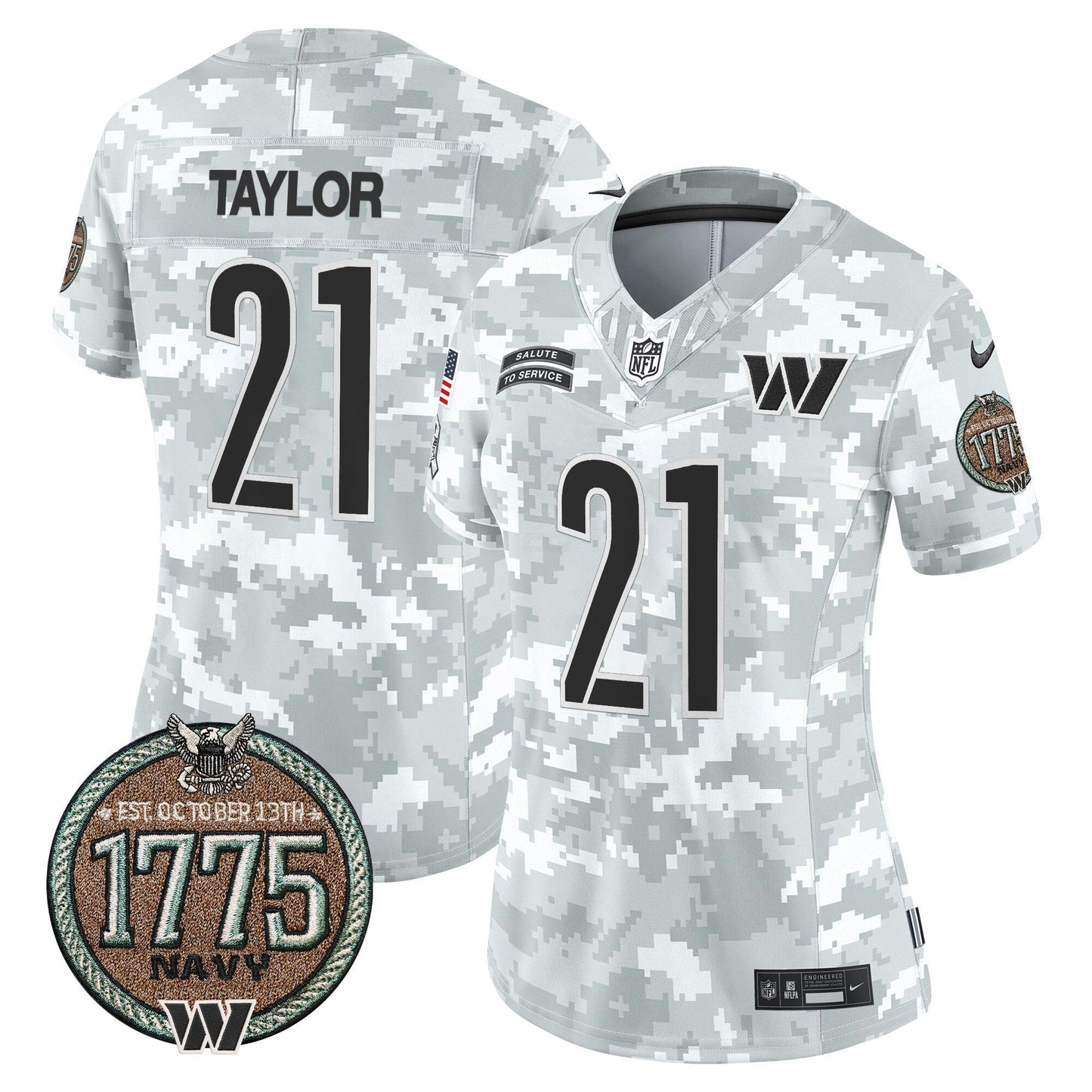 Camisa NFL Women’s Washington 2024 Salute to Service Establishment Year Patch Vapor Limited Jersey