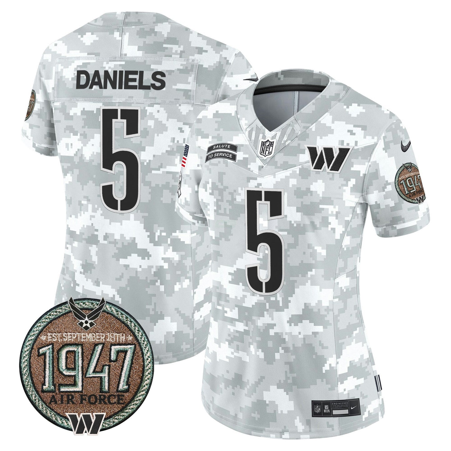Camisa NFL Women’s Washington 2024 Salute to Service Establishment Year Patch Vapor Limited Jersey