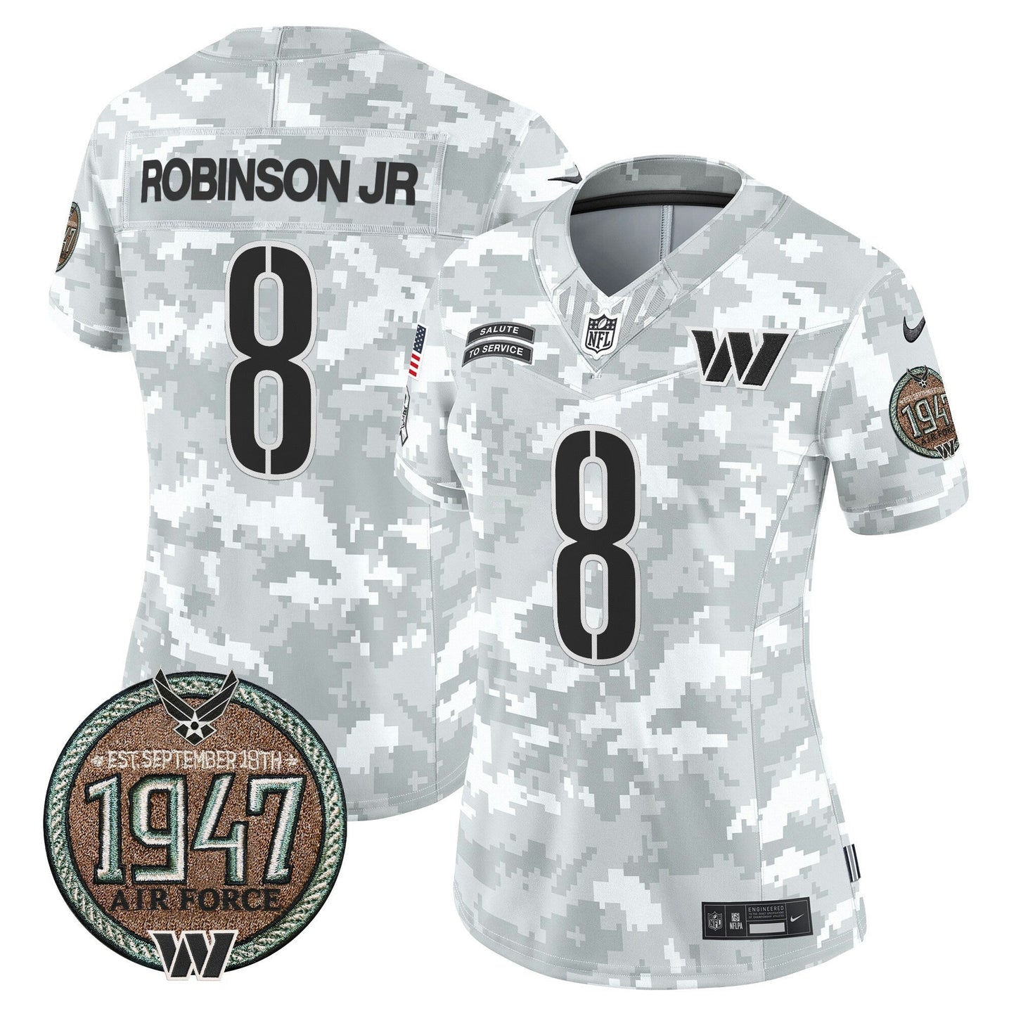 Camisa NFL Women’s Washington 2024 Salute to Service Establishment Year Patch Vapor Limited Jersey