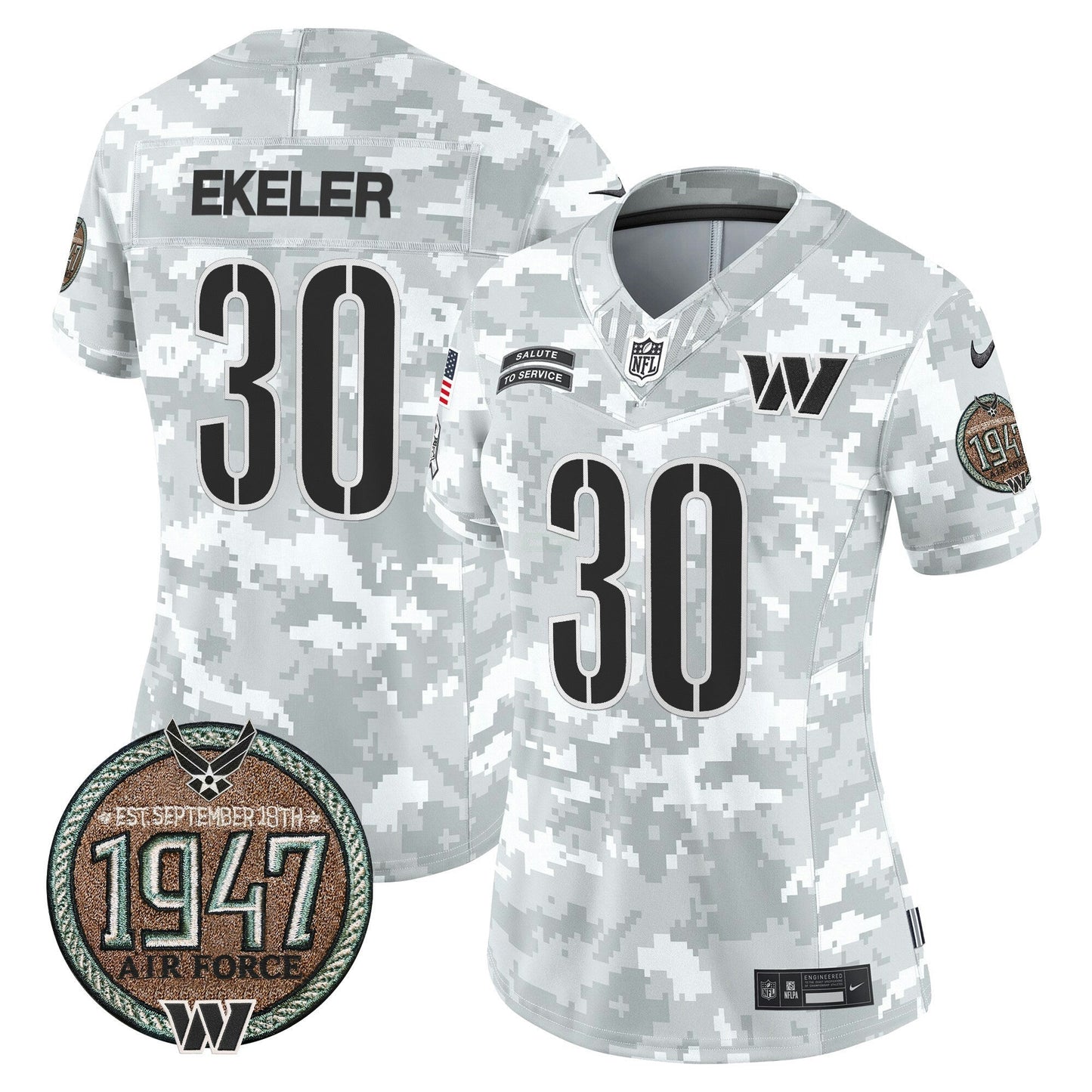 Camisa NFL Women’s Washington 2024 Salute to Service Establishment Year Patch Vapor Limited Jersey