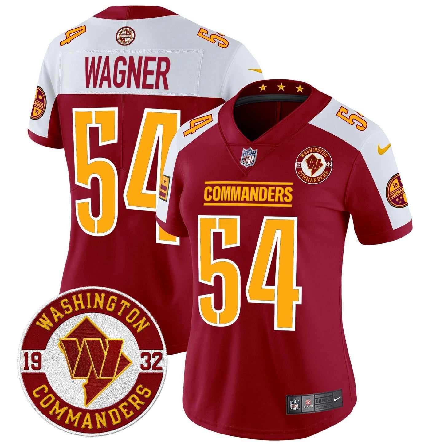 Camisa NFL Women’s Washington 2024 Vapor Limited Jersey – Est. 1932 Patch