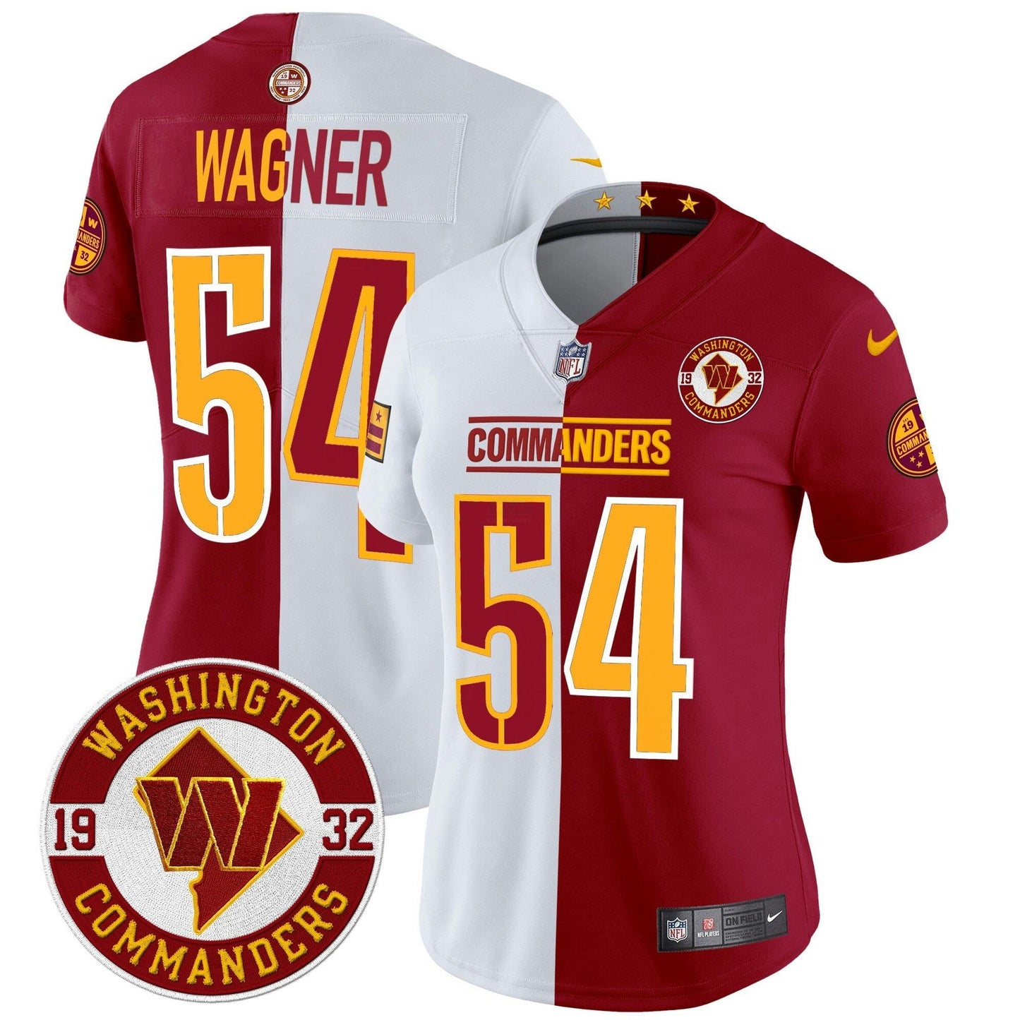 Camisa NFL Women’s Washington 2024 Vapor Limited Jersey – Est. 1932 Patch