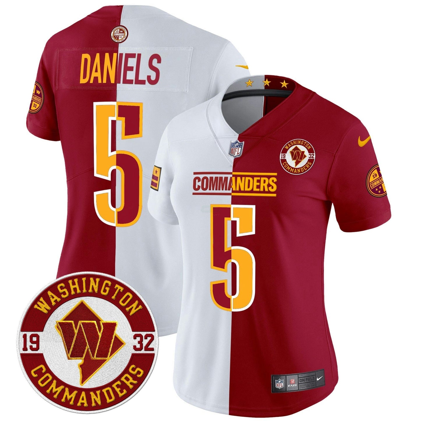 Camisa NFL Women’s Washington 2024 Vapor Limited Jersey – Est. 1932 Patch