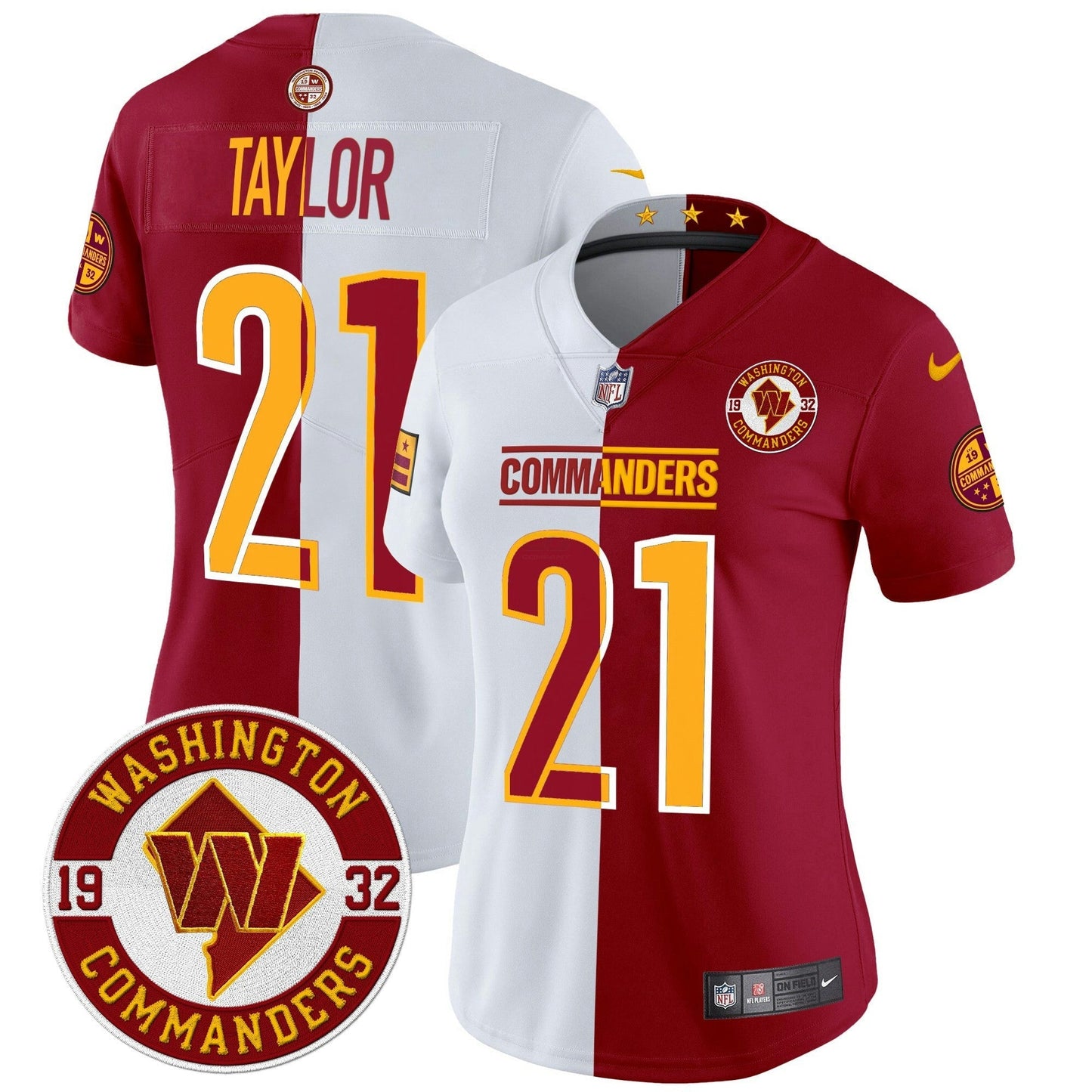 Camisa NFL Women’s Washington 2024 Vapor Limited Jersey – Est. 1932 Patch