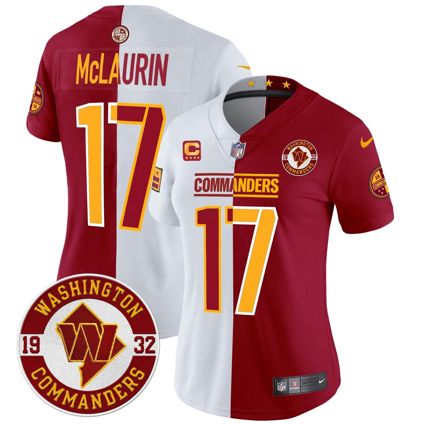 Camisa NFL Women’s Washington 2024 Vapor Limited Jersey – Est. 1932 Patch