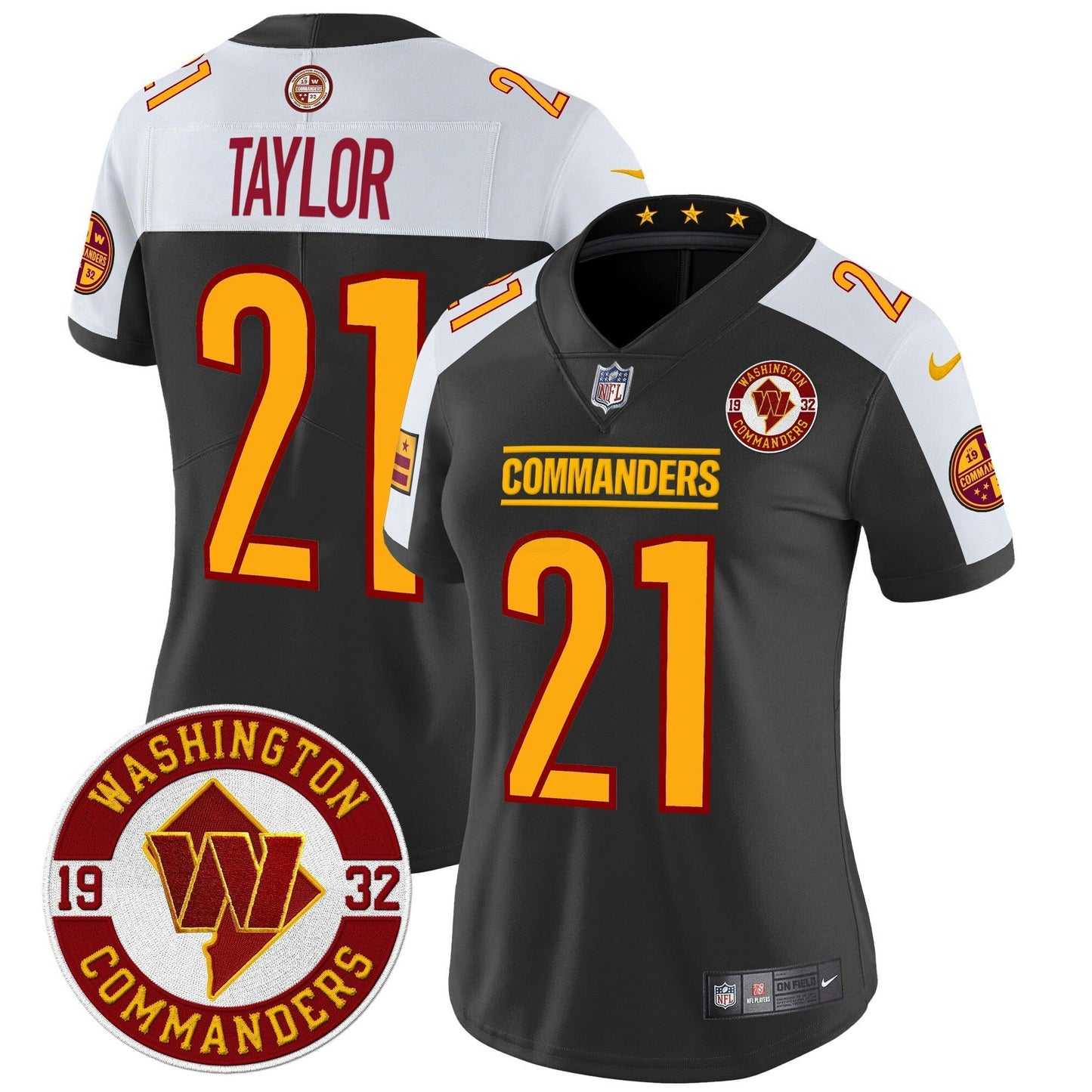 Camisa NFL Women’s Washington 2024 Vapor Limited Jersey – Est. 1932 Patch