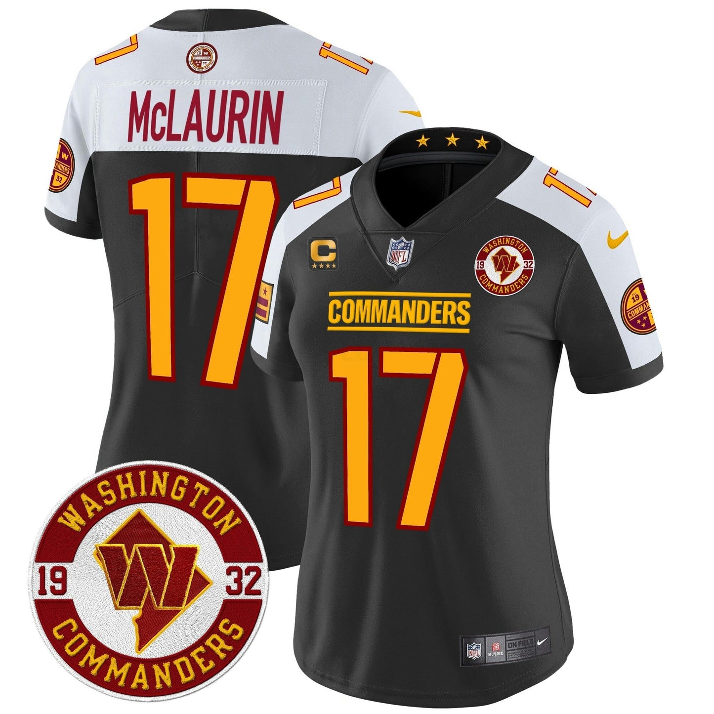 Camisa NFL Women’s Washington 2024 Vapor Limited Jersey – Est. 1932 Patch