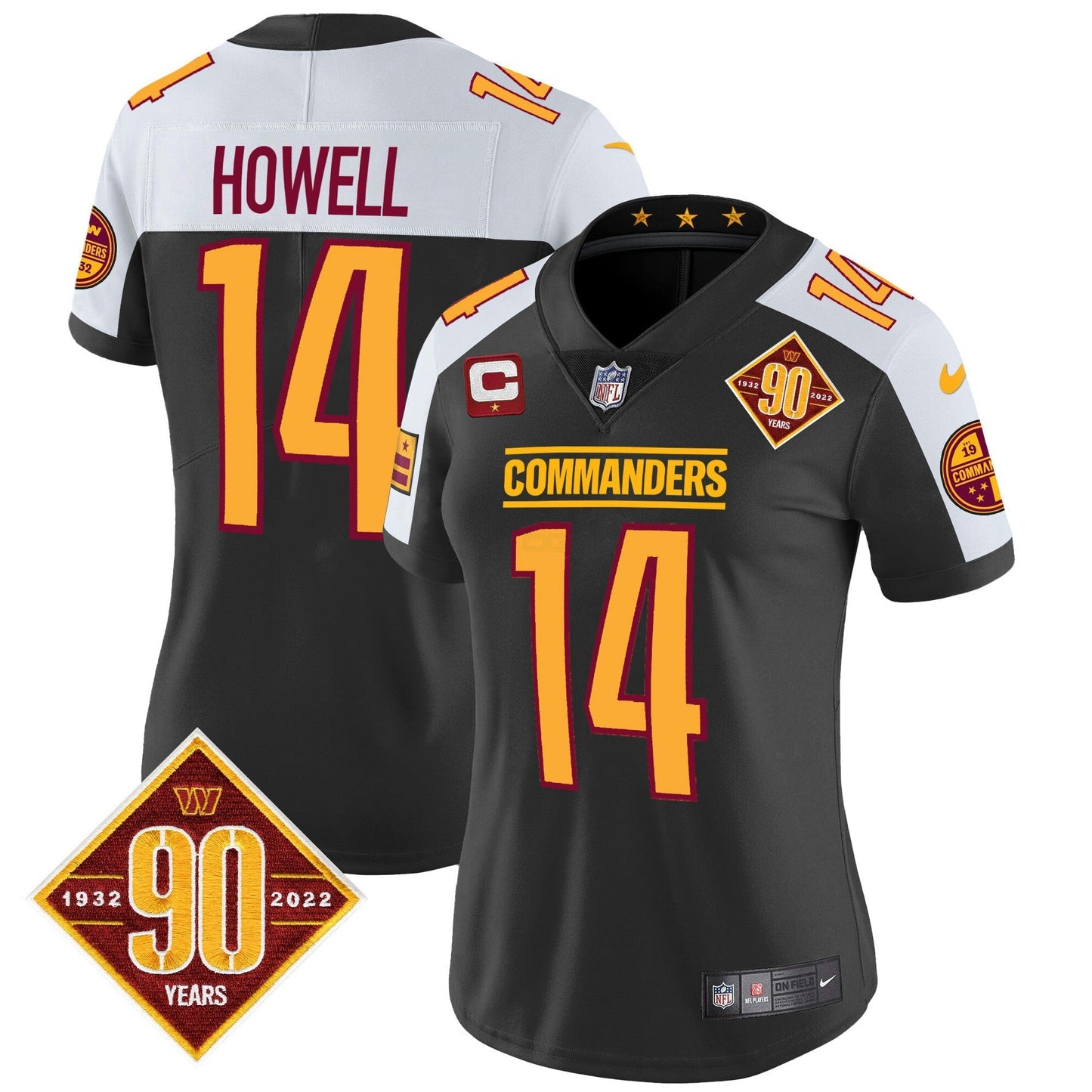 Camisa NFL Women’s Washington 90th Anniversary Patch Vapor Jersey