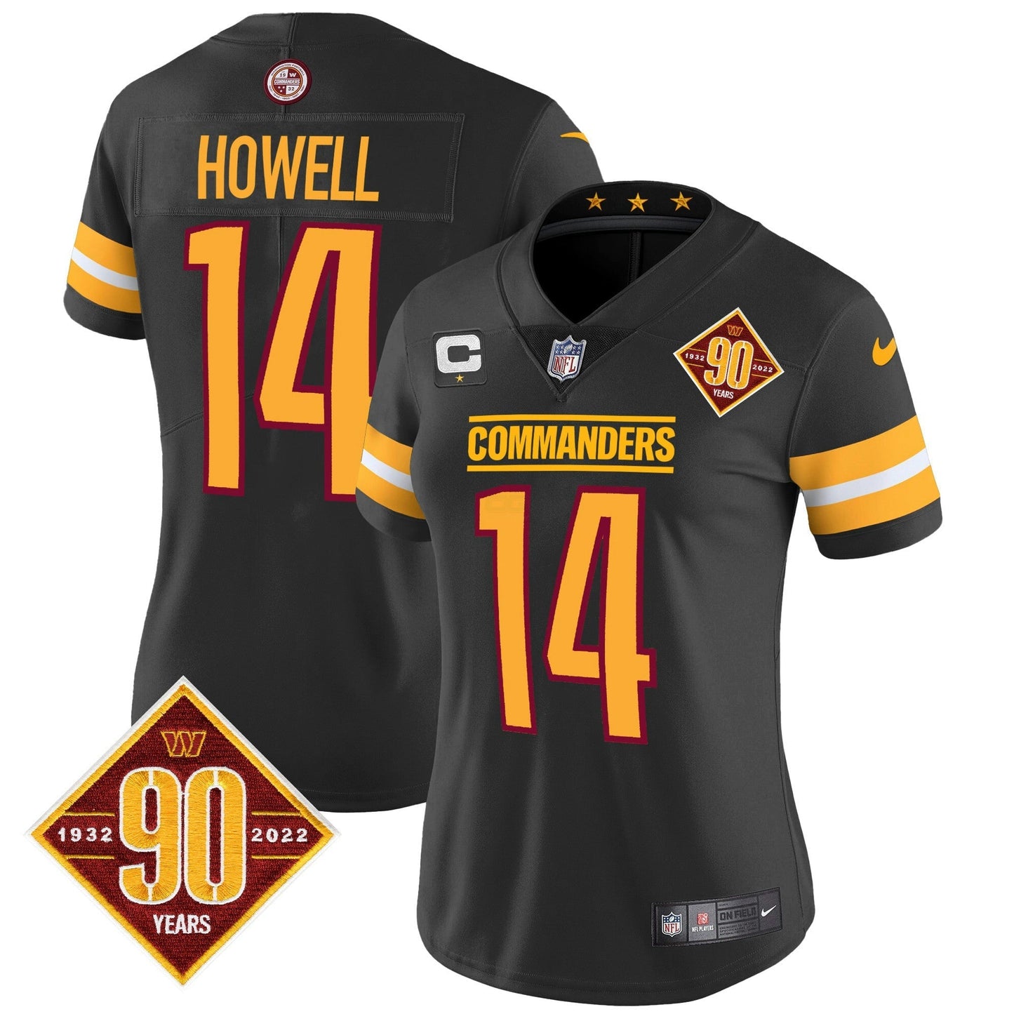 Camisa NFL Women’s Washington 90th Anniversary Patch Vapor Jersey V2