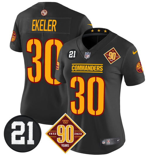 Camisa NFL Women’s Washington 90th & Sean Taylor Patch Vapor Limited Jersey