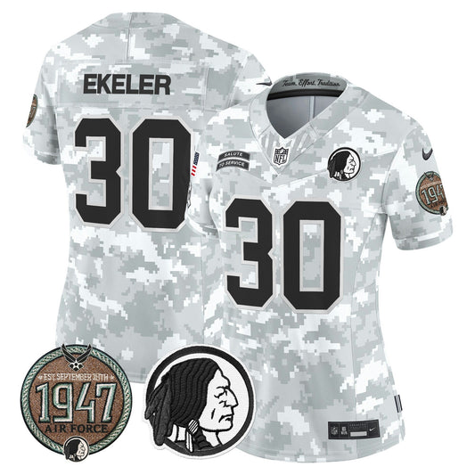 Camisa NFL Washington Commanders Women’s Washington Redskins 2024 Salute to Service Establishment Year Patch Vapor Limited Jersey