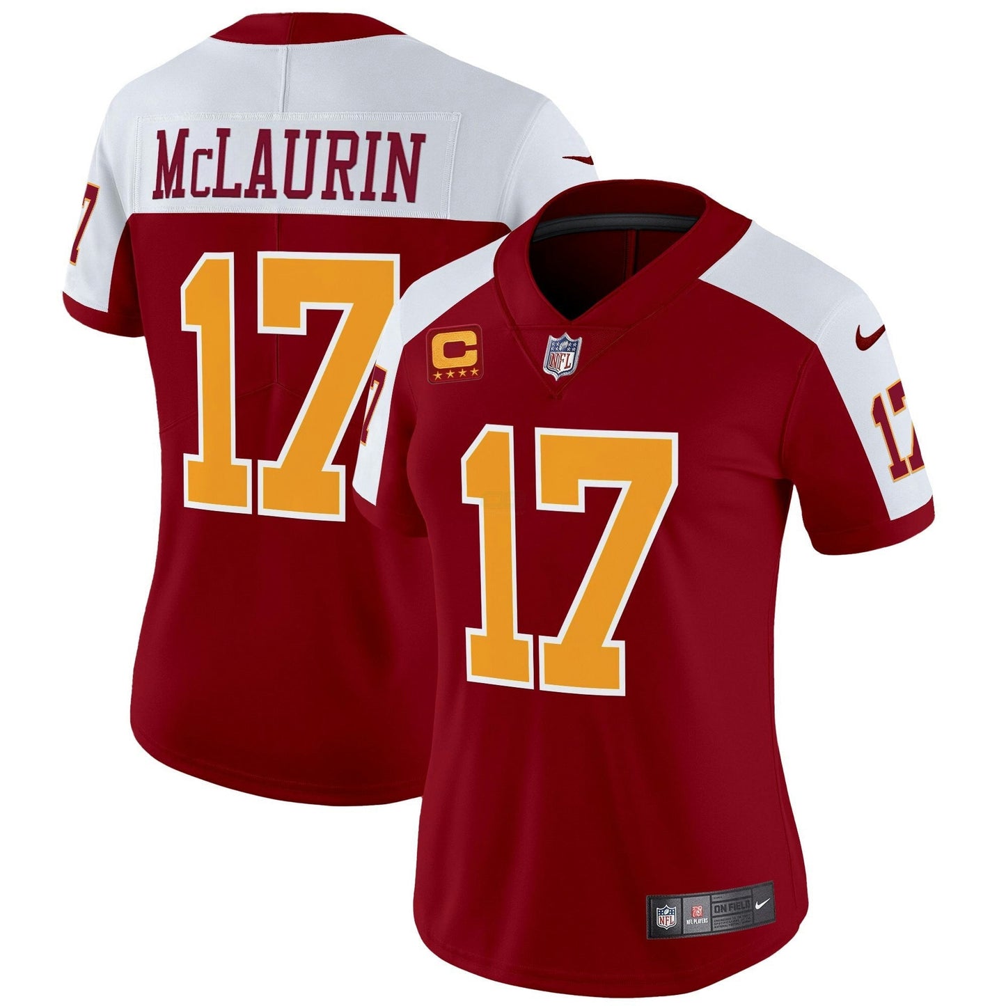 Camisa NFL Washington Commanders Women’s Washington Redskins Throwback Vapor Limited Jersey