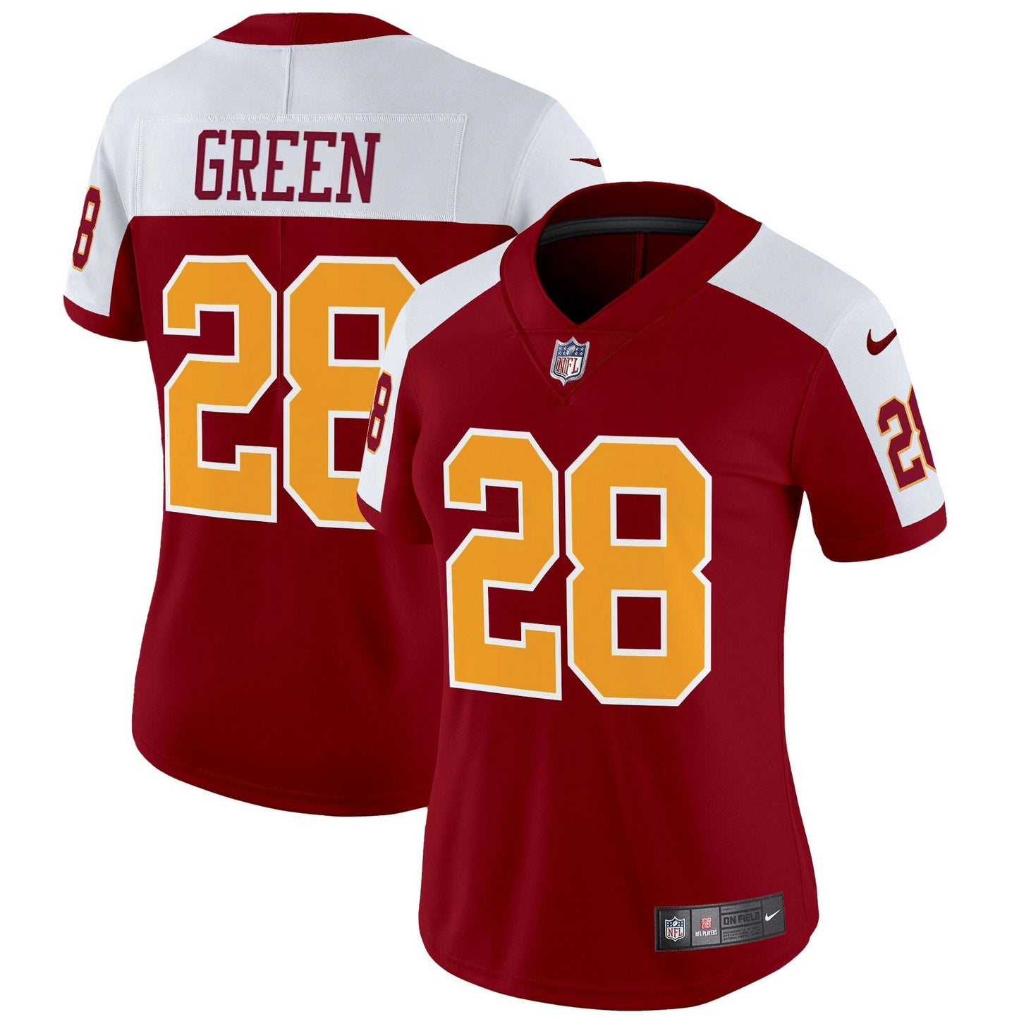 Camisa NFL Washington Commanders Women’s Washington Redskins Throwback Vapor Limited Jersey