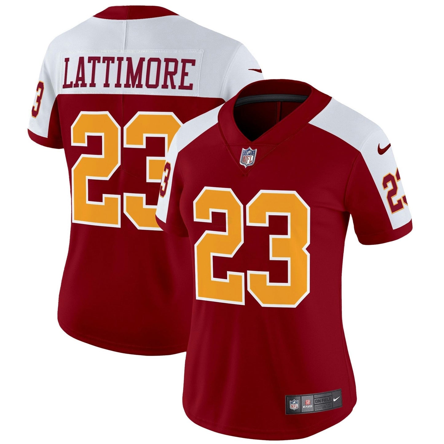 Camisa NFL Washington Commanders Women’s Washington Redskins Throwback Vapor Limited Jersey