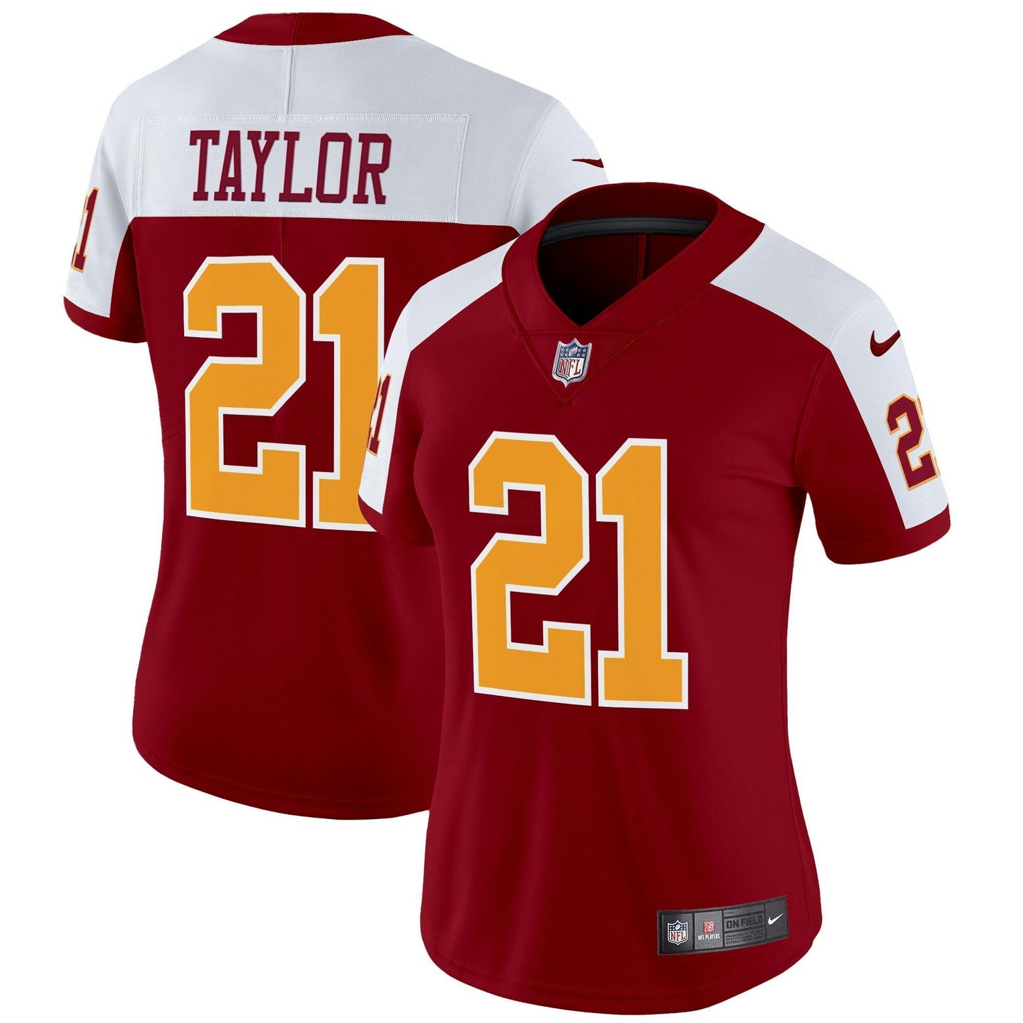 Camisa NFL Washington Commanders Women’s Washington Redskins Throwback Vapor Limited Jersey