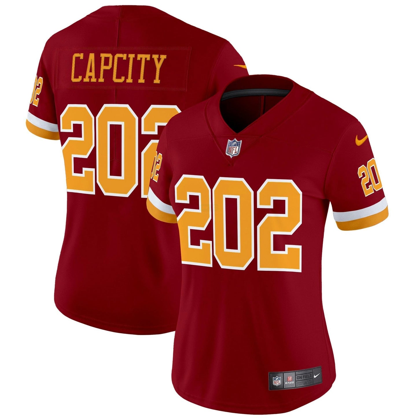 Camisa NFL Washington Commanders Women’s Washington Redskins Throwback Vapor Limited Jersey