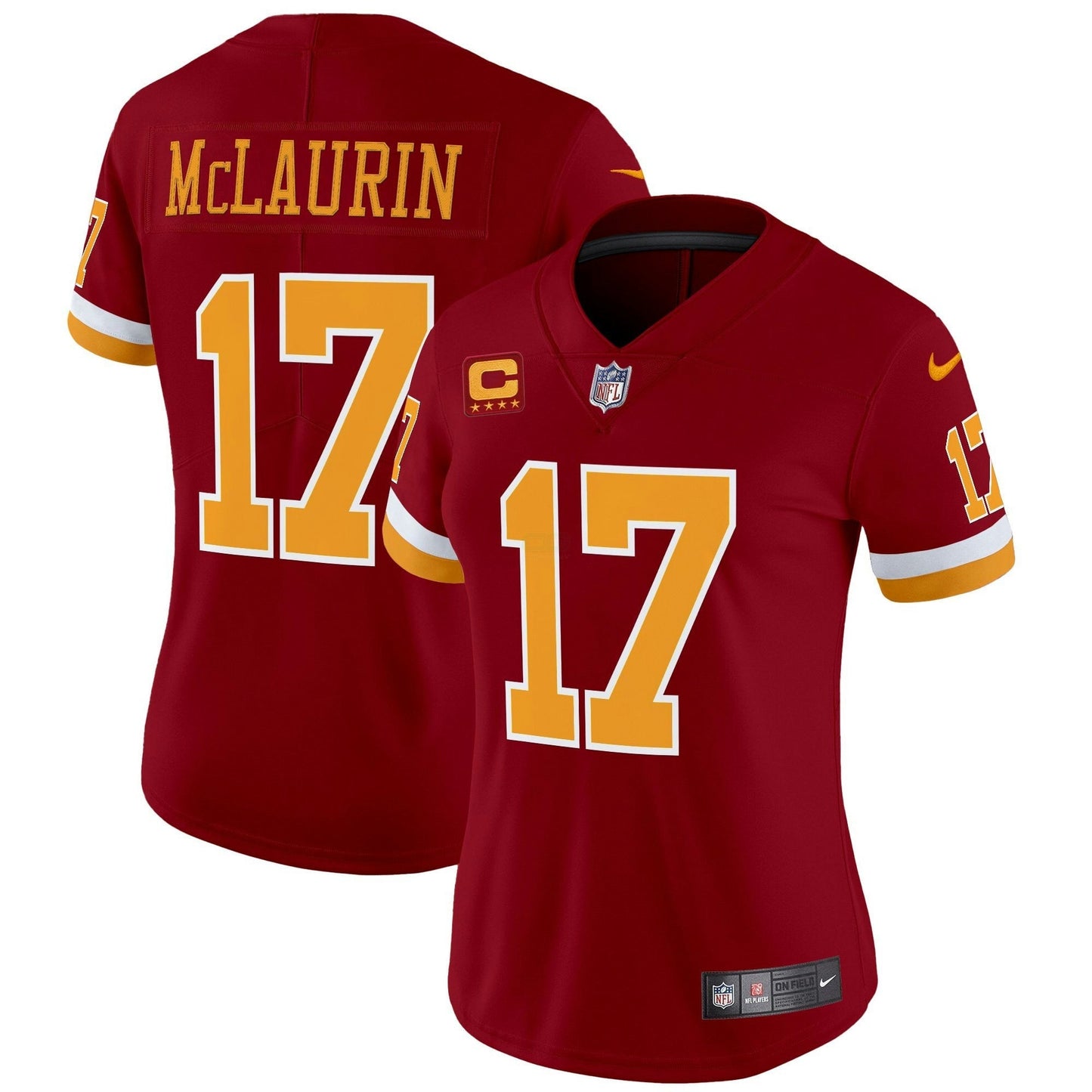 Camisa NFL Washington Commanders Women’s Washington Redskins Throwback Vapor Limited Jersey