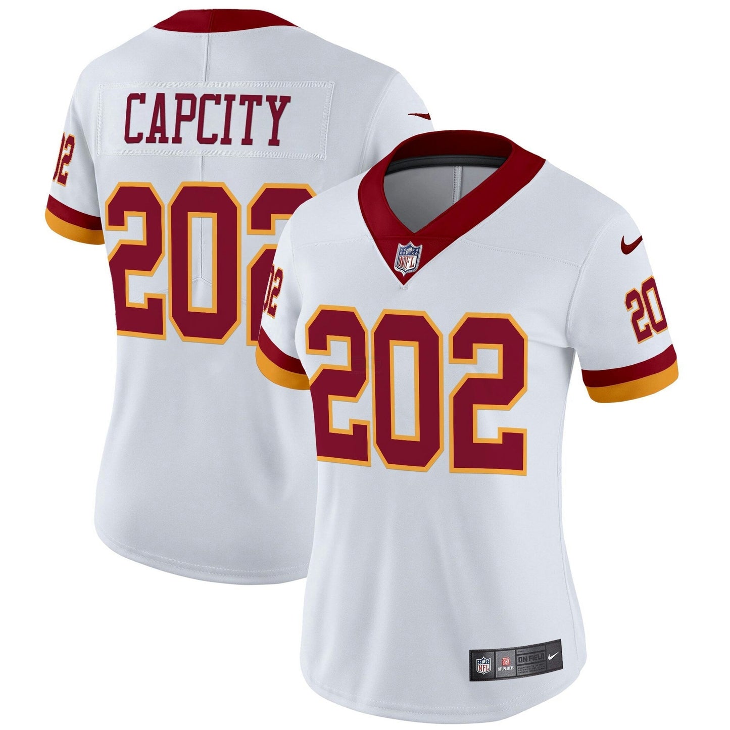 Camisa NFL Washington Commanders Women’s Washington Redskins Throwback Vapor Limited Jersey