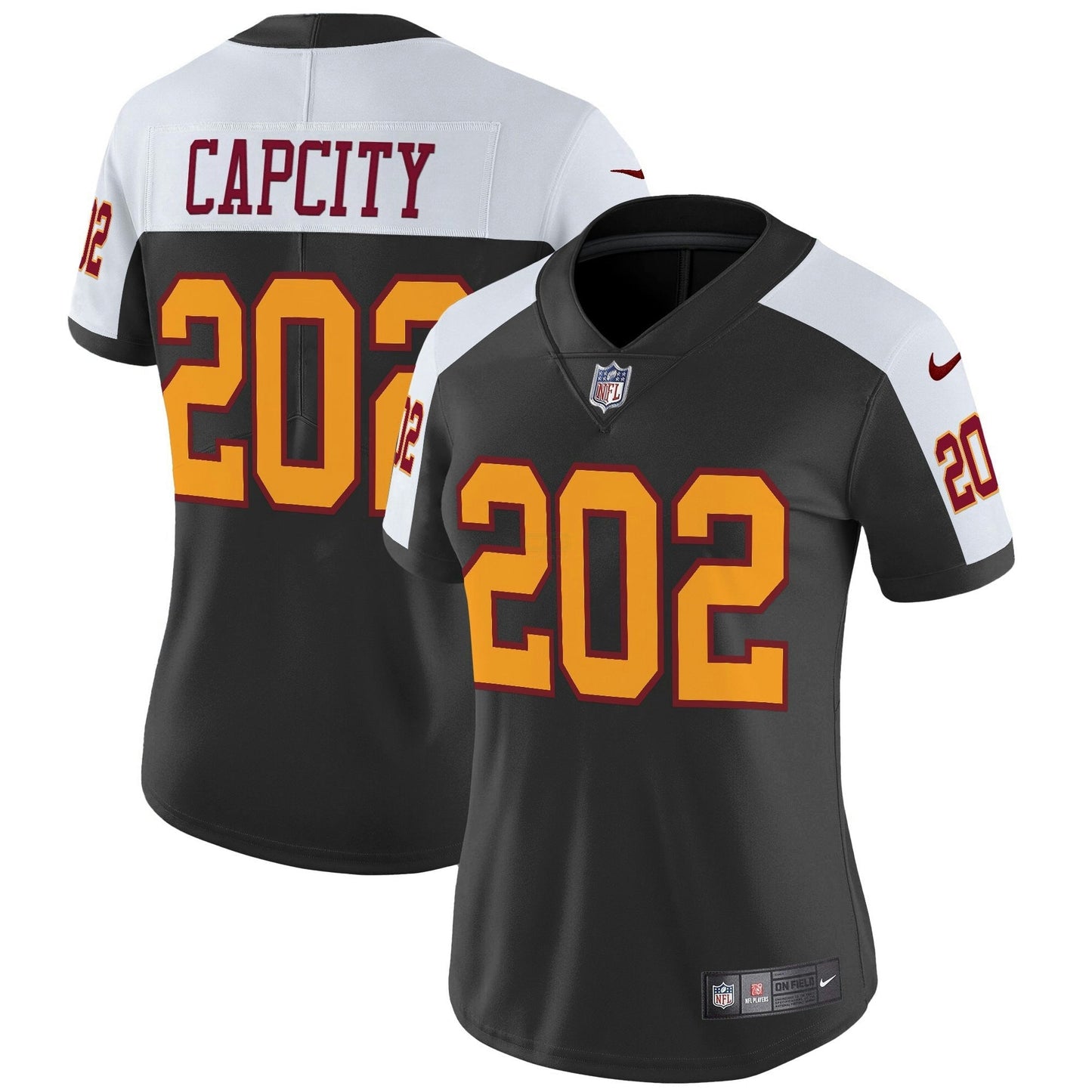 Camisa NFL Washington Commanders Women’s Washington Redskins Throwback Vapor Limited Jersey