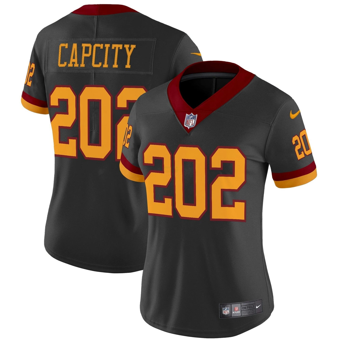 Camisa NFL Washington Commanders Women’s Washington Redskins Throwback Vapor Limited Jersey