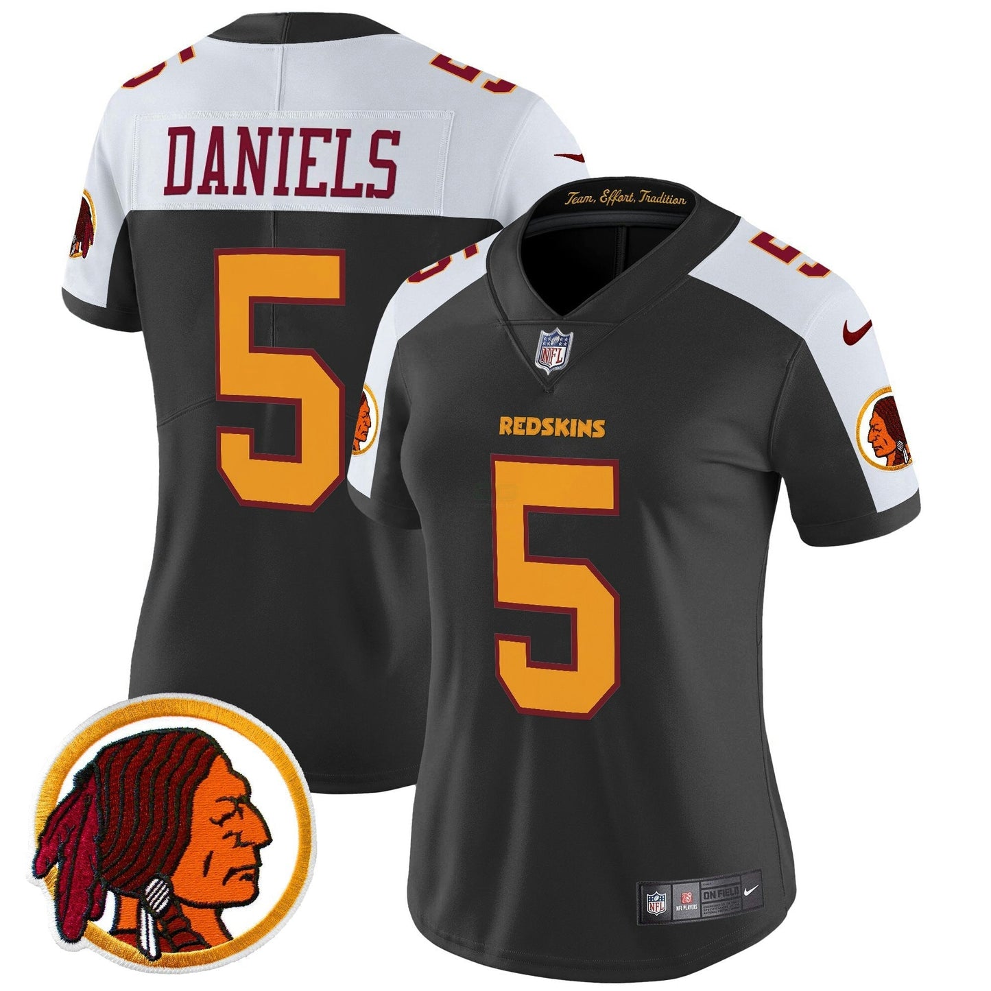Camisa NFL Washington Commanders Women’s Washington Redskins Throwback Vapor Limited Jersey V2
