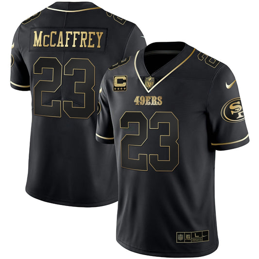 Camisa NFL Youth’s Christian McCaffrey Dourada & Split