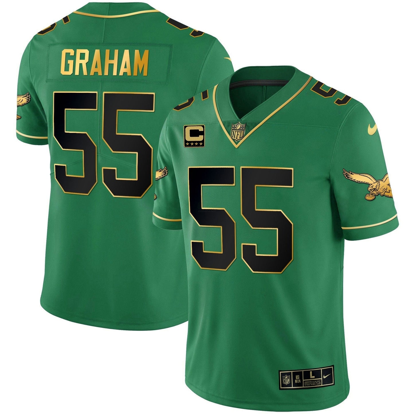 Camisa NFL Youth’s Kelly Verde Dourada Jersey