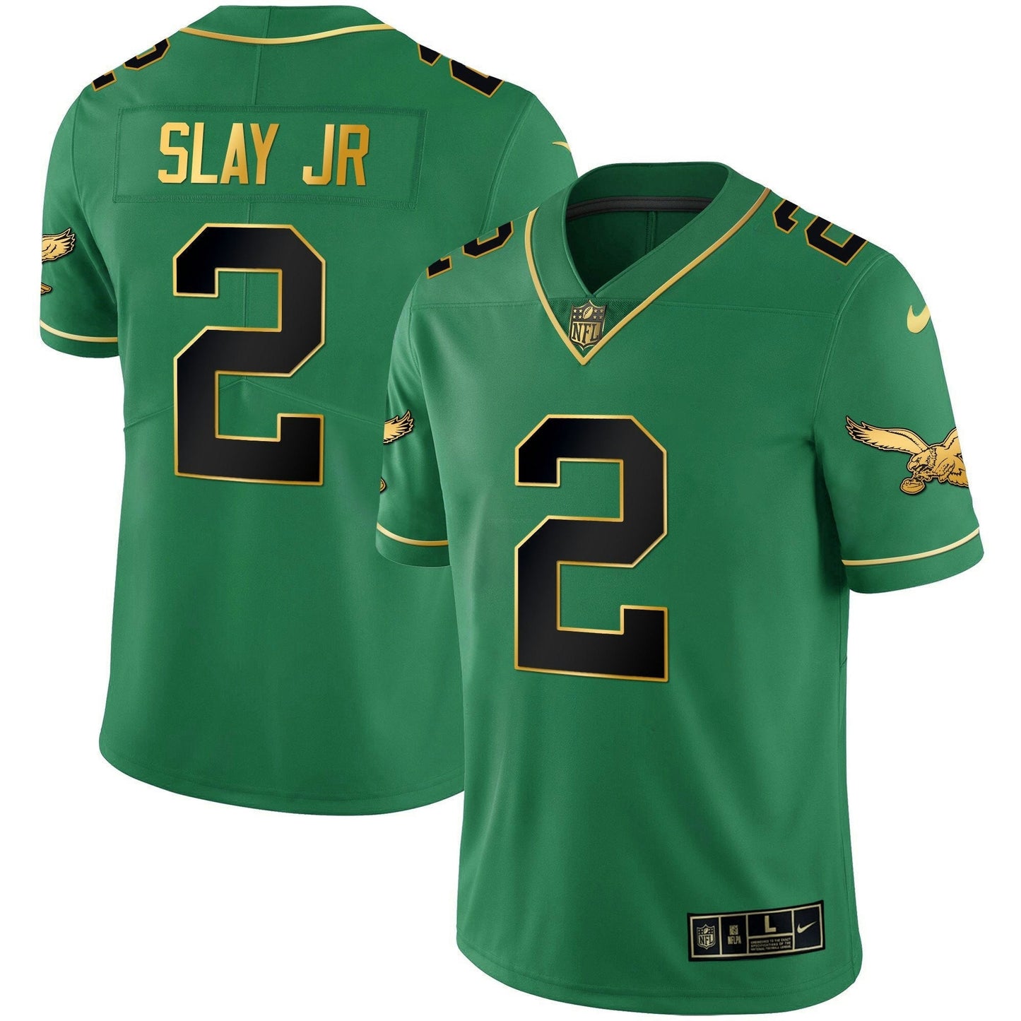 Camisa NFL Youth’s Kelly Verde Dourada Jersey