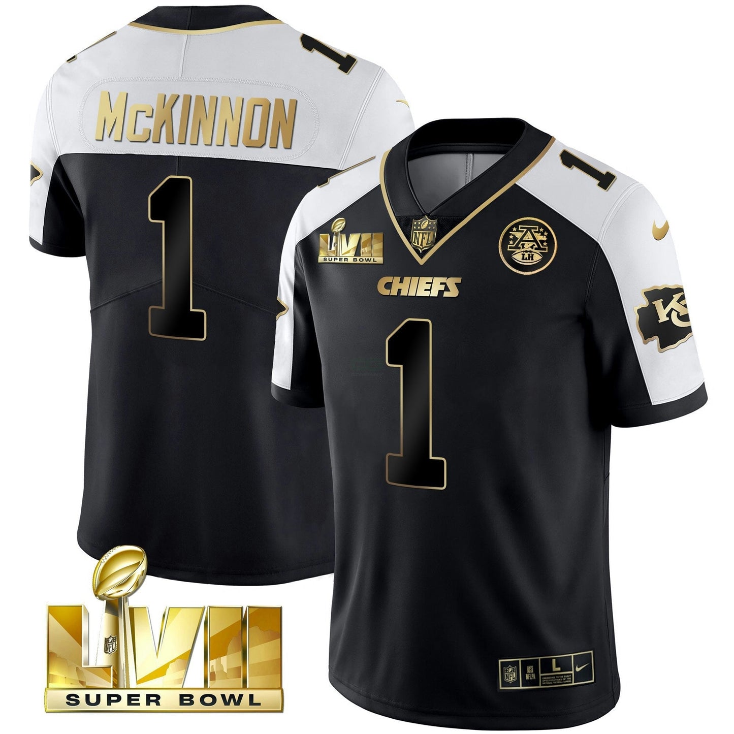 Camisa NFL Kansas City Chiefs Youth’s Super Bowl Vapor Dourada Jersey