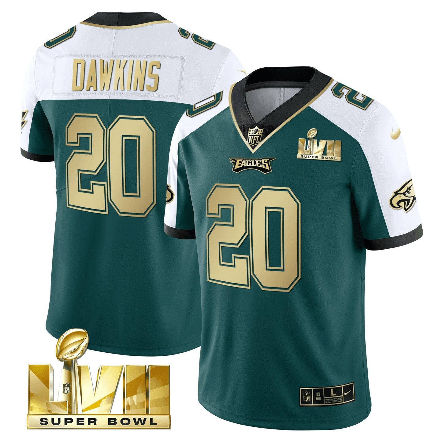 Camisa NFL Youth’s Super Bowl Vapor Dourada Jersey