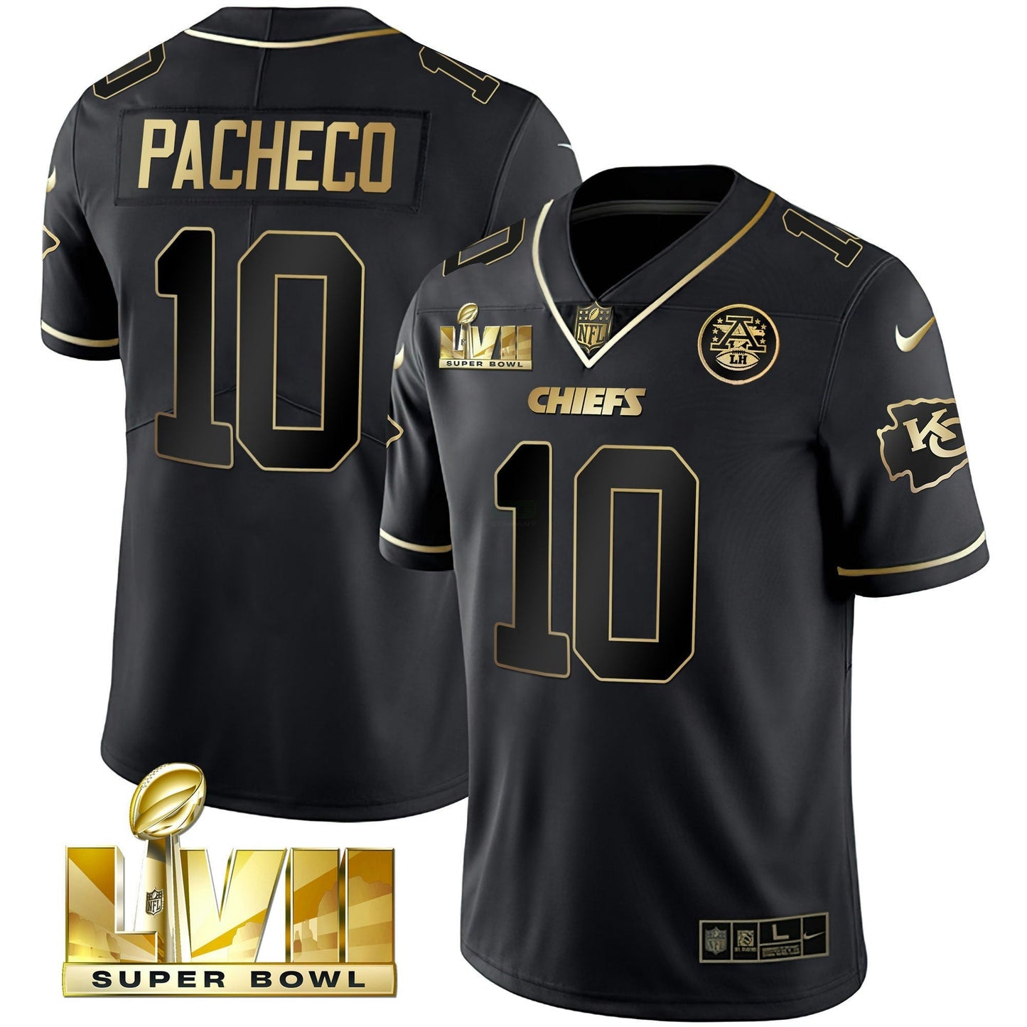 Camisa NFL Kansas City Chiefs Youth’s Super Bowl Vapor Dourada Jersey
