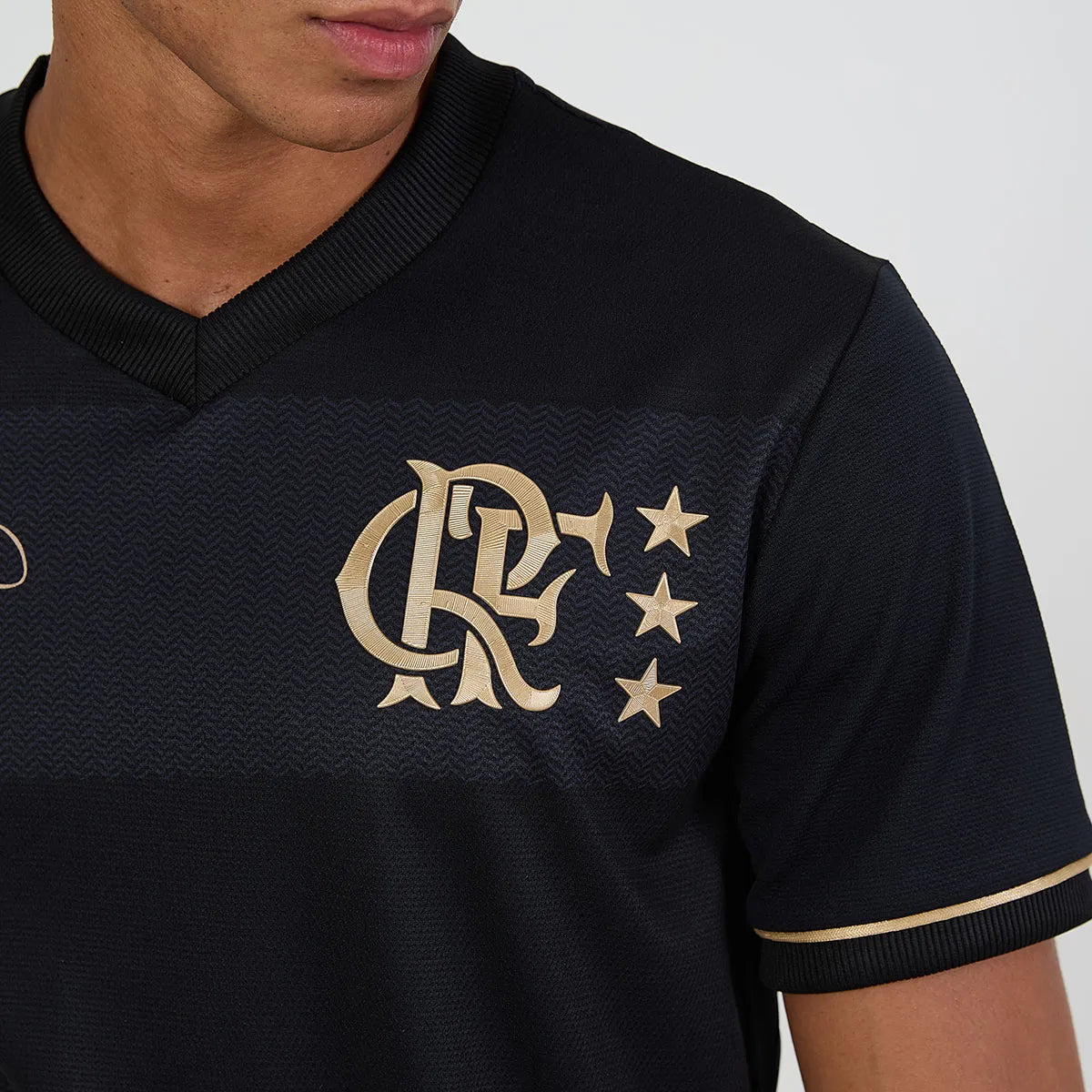 Jersey Flamengo Zico 1981 Preto e Ouro Retrô Men's - Zico #10