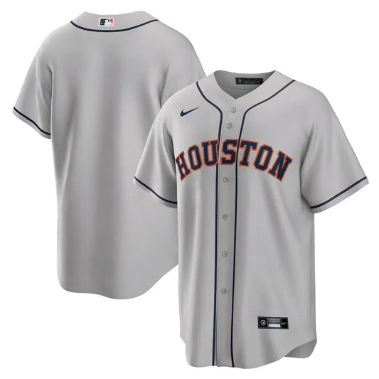 Jersey MLB Houston Astros  II Torcedor Masculina Cinza