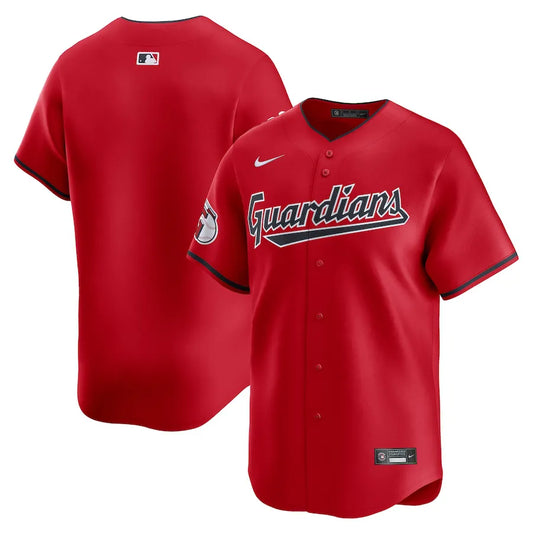 Jersey MLB Cleveland Guardians  Red Alternate Limited Jersey Masculina Vermelha