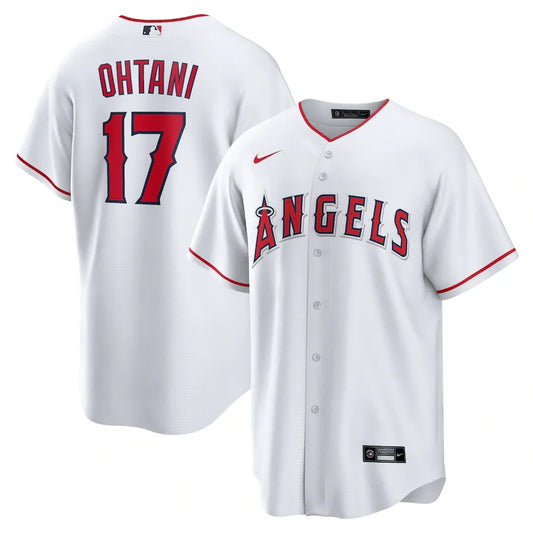 Jersey MLB Los Angeles Angels I  Torcedor Masculina Branca Shohei Ohtani 17