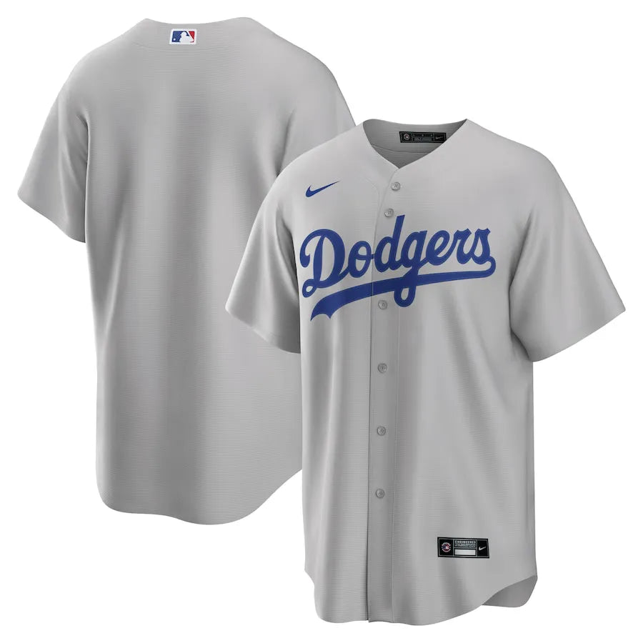 Jersey MLB Los Angeles Dodgers Alternate  Torcedor Masculina Cinza