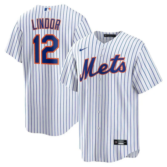 Jersey MLB New York Mets  I Torcedor Masculina Listrada Francisco Lindor 12