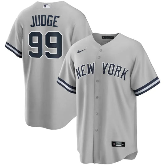 Jersey MLB New York Yankees  II Torcedor Masculina Cinza Aaron Judge 99