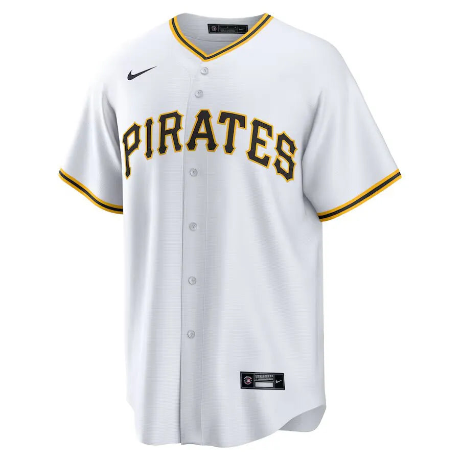 Jersey MLB Pittsburgh Pirates  White Home Torcedor Masculina Branca