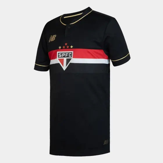 Jersey Sao Paulo Tricolor Third 25/26 - Preta - Fan version