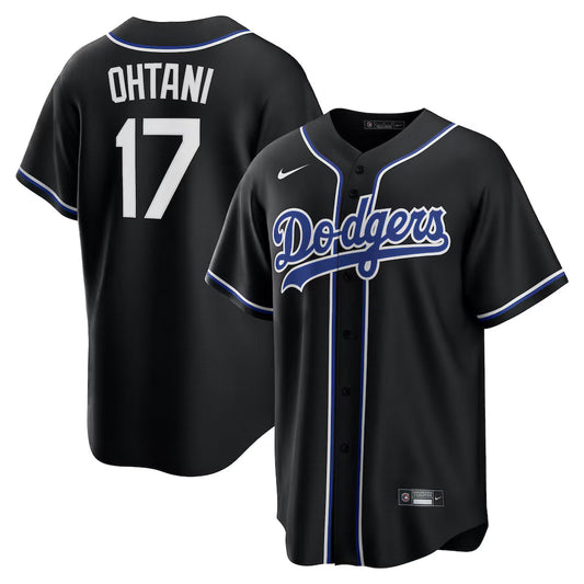 Camisa MLB Los Angeles Dodgers Jersey Preta/Azul