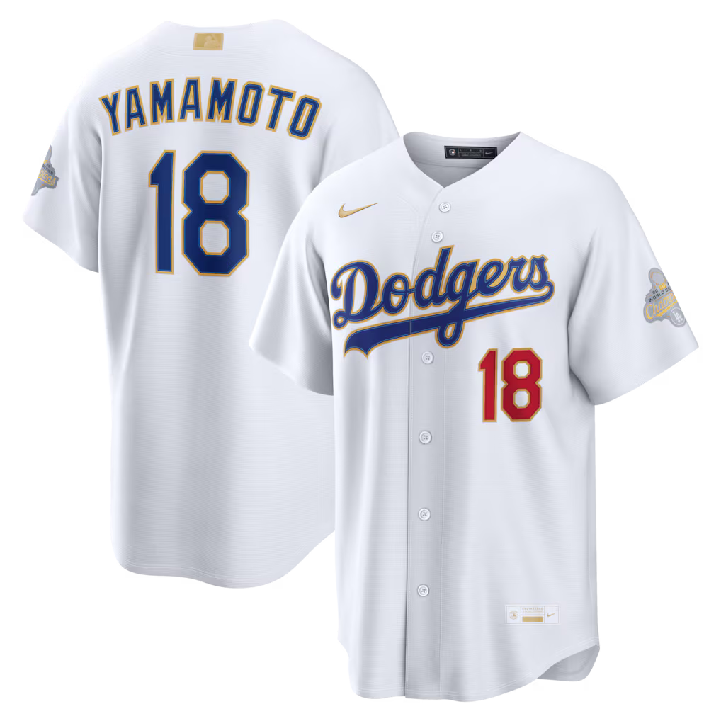 Camisa MLB Los Angeles Dodgers Jersey Gold Collection 2026