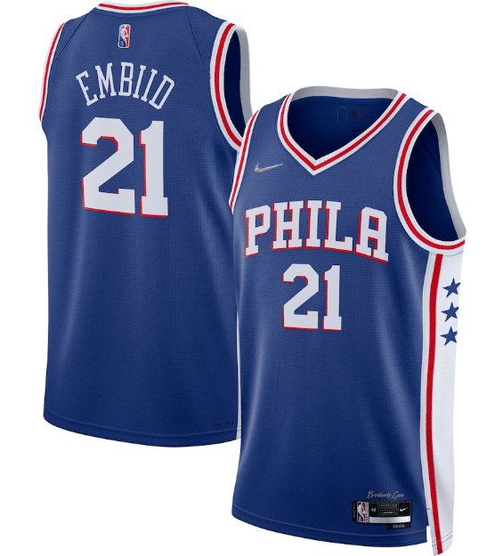 Regata Philadelphia 76ers Icon Edition Diamante 75th