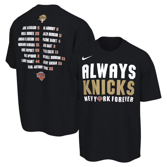 Camiseta New York Knicks 2026 NBA Finals Champions Elenco Completo