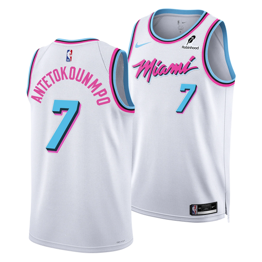Camisa NBA Miami Heat Vice Edition Giannis Antetokounmpo