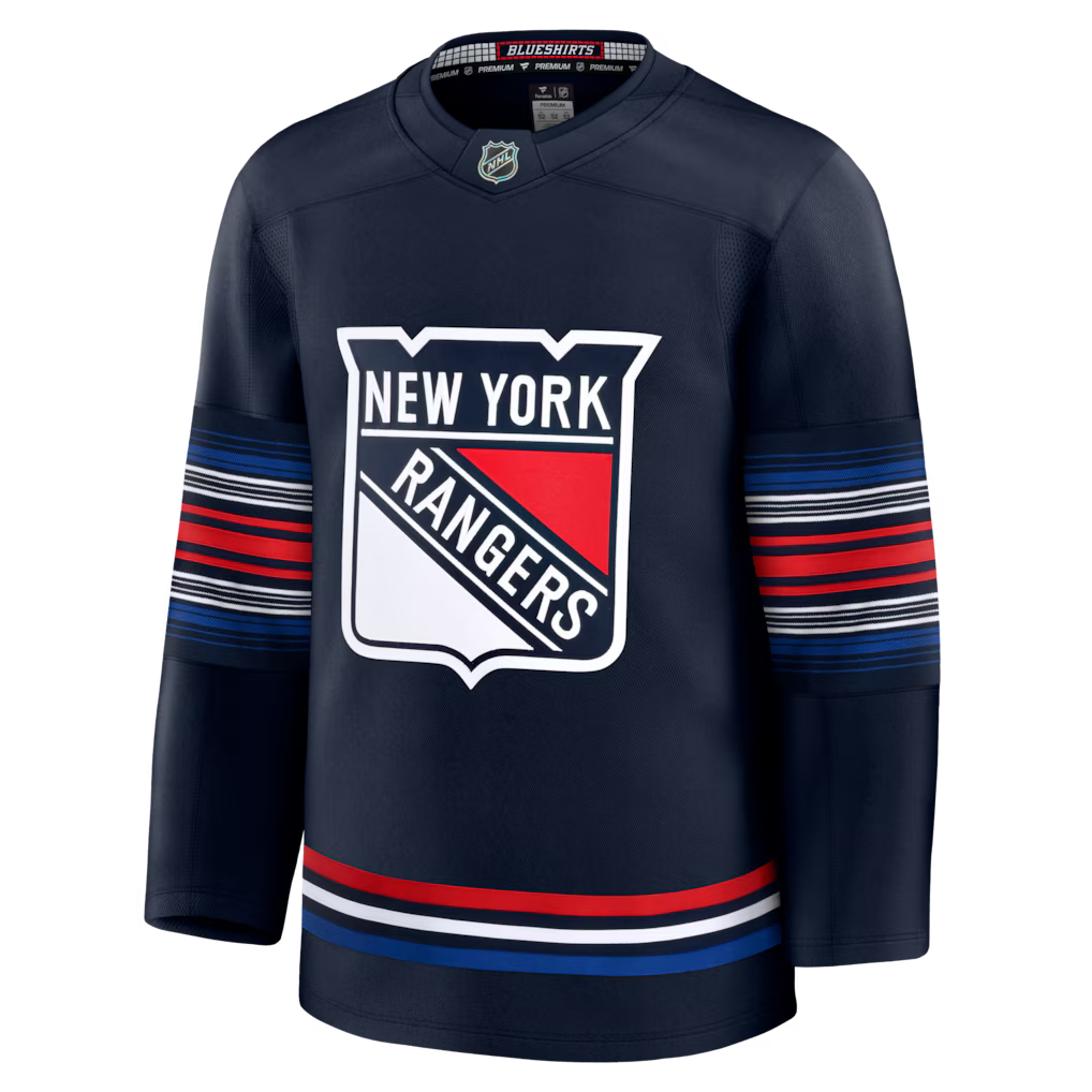 Camisa NHL New York Rangers Jersey Azul Escuro